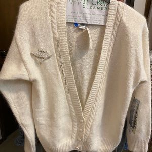 VINTAGE cardigan sweater with original Marshall Fields tag! Size US small (S).